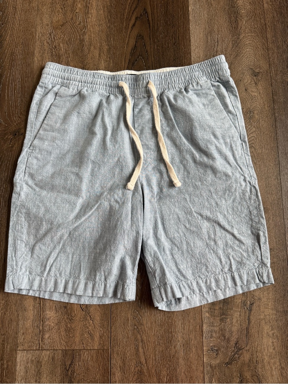 Banana Republic Light Blue Cotton Drawstring Shorts Men’s Size Medium